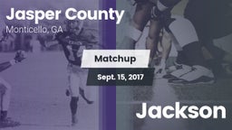 Matchup: Jasper County High vs. Jackson  2017