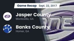 Recap: Jasper County  vs. Banks County  2017