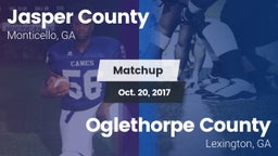 Matchup: Jasper County High vs. Oglethorpe County  2017