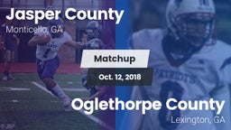 Matchup: Jasper County High vs. Oglethorpe County  2018