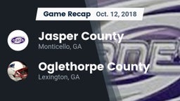 Recap: Jasper County  vs. Oglethorpe County  2018