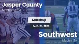 Matchup: Jasper County High vs. Southwest  2020