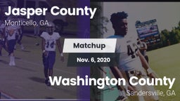 Matchup: Jasper County High vs. Washington County  2020