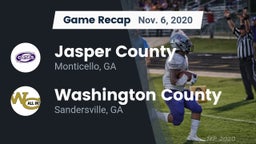 Recap: Jasper County  vs. Washington County  2020
