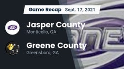 Recap: Jasper County  vs. Greene County  2021