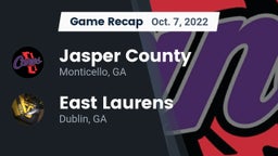 Recap: Jasper County  vs. East Laurens  2022