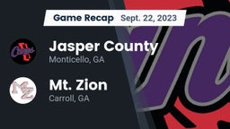 Recap: Jasper County  vs. Mt. Zion  2023