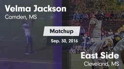 Matchup: Velma Jackson High S vs. East Side  2016