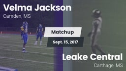 Matchup: Velma Jackson High S vs. Leake Central  2017
