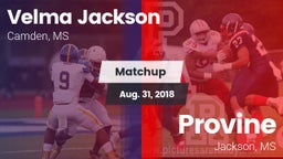 Matchup: Velma Jackson High S vs. Provine  2018