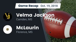Recap: Velma Jackson  vs. McLaurin  2018