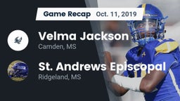 Recap: Velma Jackson  vs. St. Andrews Episcopal  2019