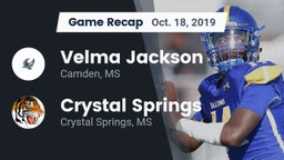 Recap: Velma Jackson  vs. Crystal Springs  2019
