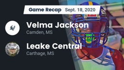 Recap: Velma Jackson  vs. Leake Central  2020