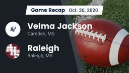 Recap: Velma Jackson  vs. Raleigh  2020