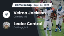 Recap: Velma Jackson  vs. Leake Central  2021