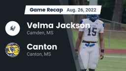 Recap: Velma Jackson  vs. Canton  2022