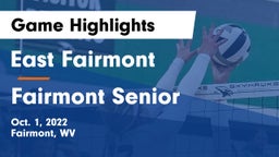 East Fairmont  vs Fairmont Senior Game Highlights - Oct. 1, 2022