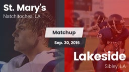 Matchup: Saint Mary's High vs. Lakeside  2016