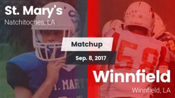 Matchup: Saint Mary's High vs. Winnfield  2017