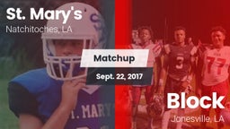 Matchup: Saint Mary's High vs. Block  2017