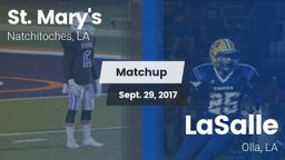 Matchup: Saint Mary's High vs. LaSalle  2017