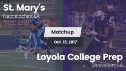 Matchup: Saint Mary's High vs. Loyola College Prep  2017