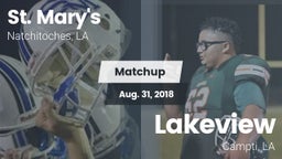 Matchup: Saint Mary's High vs. Lakeview  2018