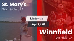 Matchup: Saint Mary's High vs. Winnfield  2018
