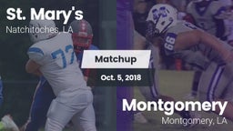 Matchup: Saint Mary's High vs. Montgomery  2018