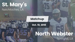 Matchup: Saint Mary's High vs. North Webster  2018