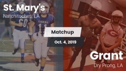 Matchup: Saint Mary's High vs. Grant  2019