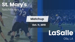 Matchup: Saint Mary's High vs. LaSalle  2019