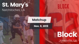 Matchup: Saint Mary's High vs. Block  2019
