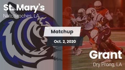 Matchup: Saint Mary's High vs. Grant  2020