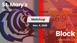 Matchup: Saint Mary's High vs. Block  2020