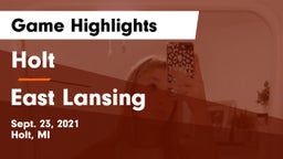 Holt  vs East Lansing Game Highlights - Sept. 23, 2021