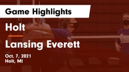 Holt  vs Lansing Everett  Game Highlights - Oct. 7, 2021