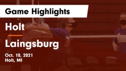 Holt  vs Laingsburg  Game Highlights - Oct. 10, 2021