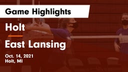 Holt  vs East Lansing  Game Highlights - Oct. 14, 2021