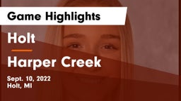 Holt  vs Harper Creek  Game Highlights - Sept. 10, 2022