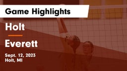 Holt  vs Everett  Game Highlights - Sept. 12, 2023