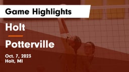 Holt  vs Potterville  Game Highlights - Oct. 7, 2023