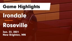 Irondale  vs Roseville  Game Highlights - Jan. 22, 2021