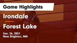 Irondale  vs Forest Lake  Game Highlights - Jan. 26, 2021