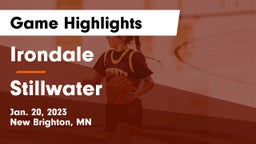 Irondale  vs Stillwater  Game Highlights - Jan. 20, 2023