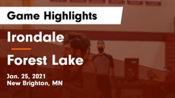 Irondale  vs Forest Lake  Game Highlights - Jan. 25, 2021