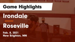 Irondale  vs Roseville  Game Highlights - Feb. 8, 2021