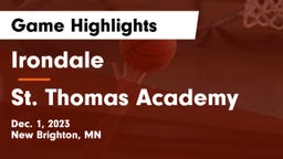 Irondale  vs St. Thomas Academy   Game Highlights - Dec. 1, 2023