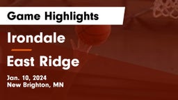 Irondale  vs East Ridge  Game Highlights - Jan. 10, 2024